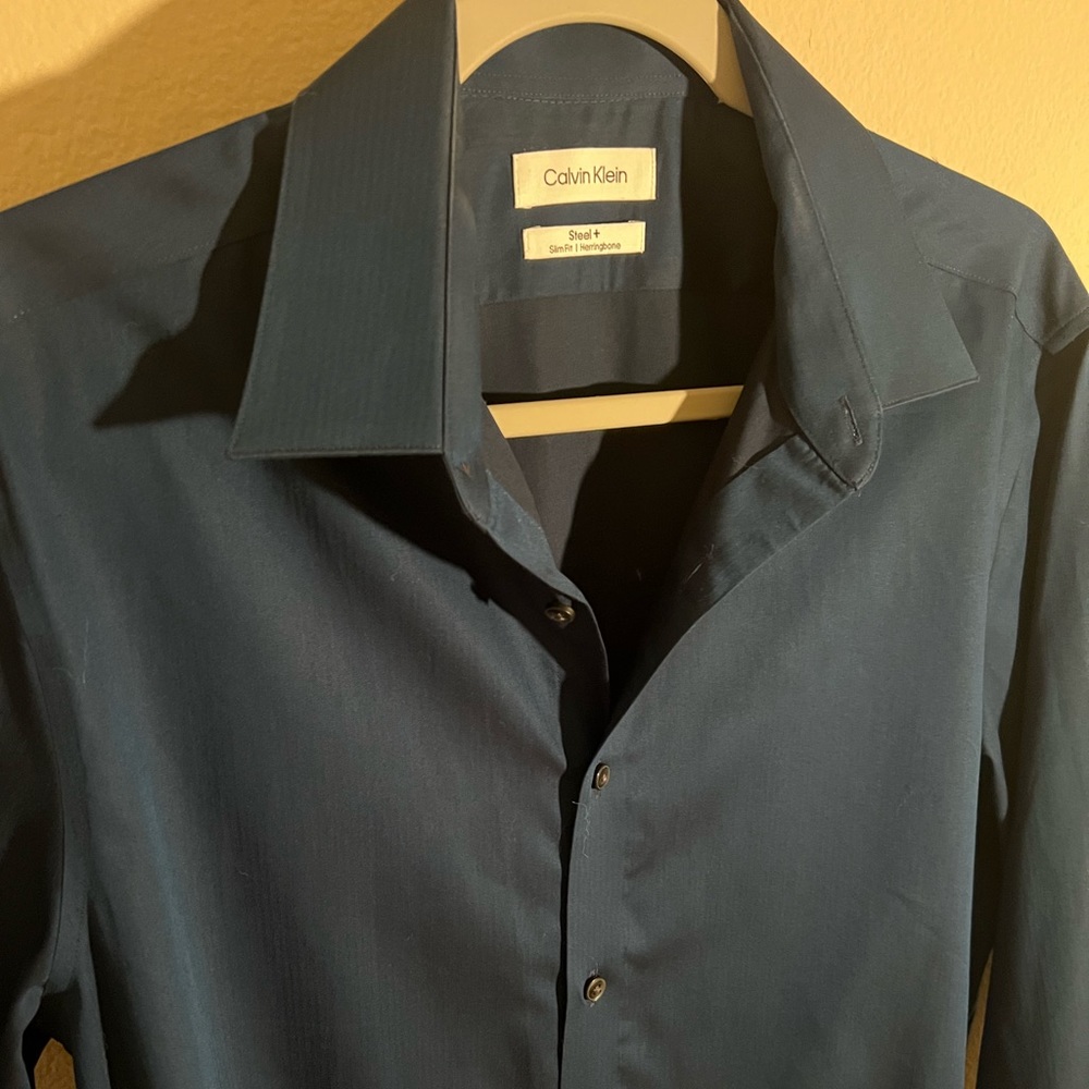 Calvin Klein Blue Button Up